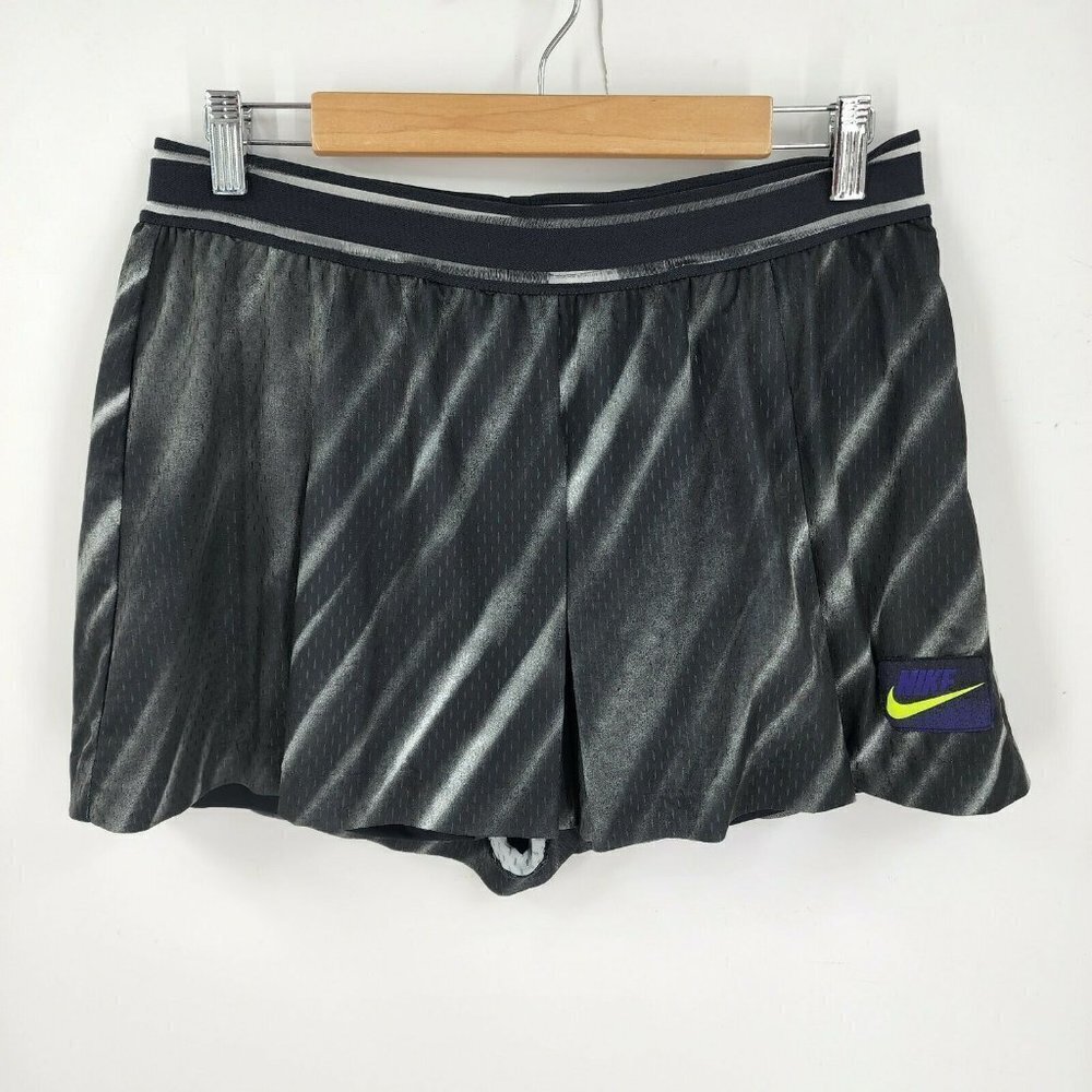 Nike Women's Court Slam Tennis 2 in 1 Short/Skirt in Off Noir AT5070-045 Size XL
